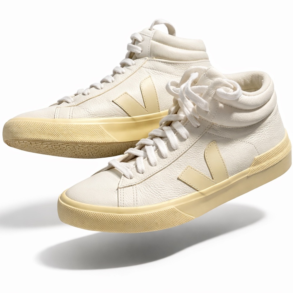 Veja Mid-Top Leather Sneakers